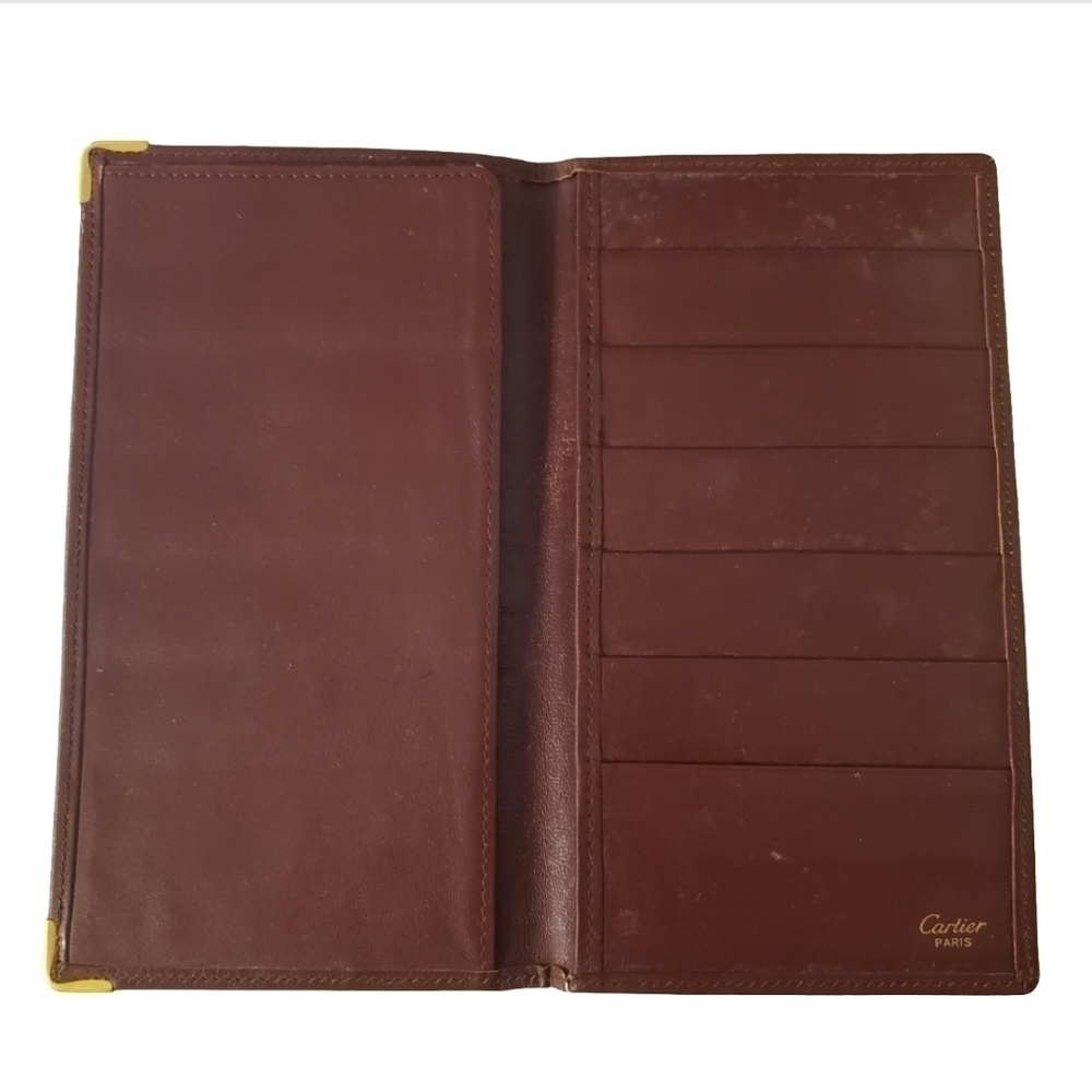 24HR SUPRISE SALE  Cartier Bifold Men's Leather Long Wallet - Picture 8 of 9